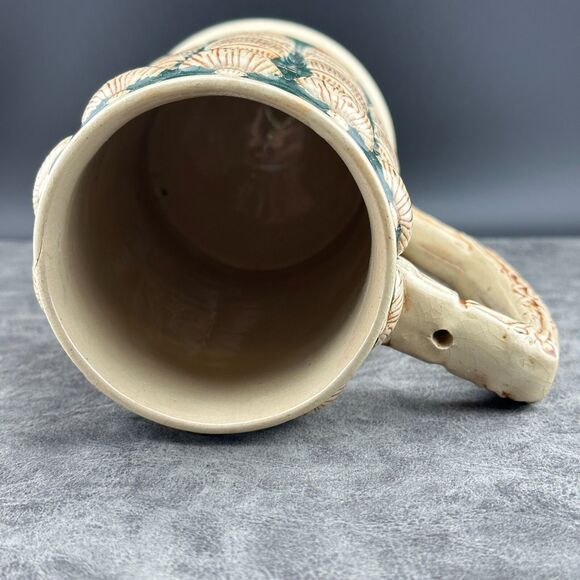 Antique Matthias Girmscheid Beer Stein Bowling Pins Decor 1266 Germany 7" NO LID - Picture 13 of 13
